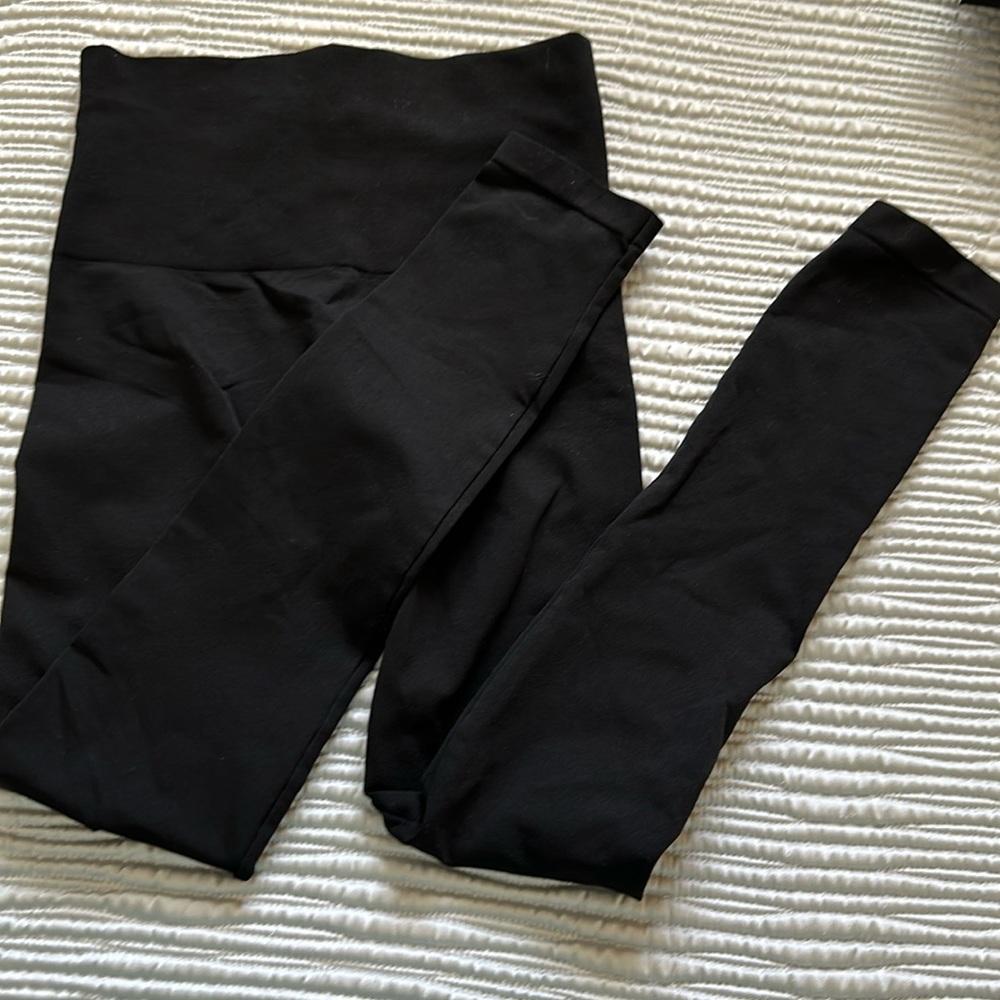 Spanx thermal leggings sz S black